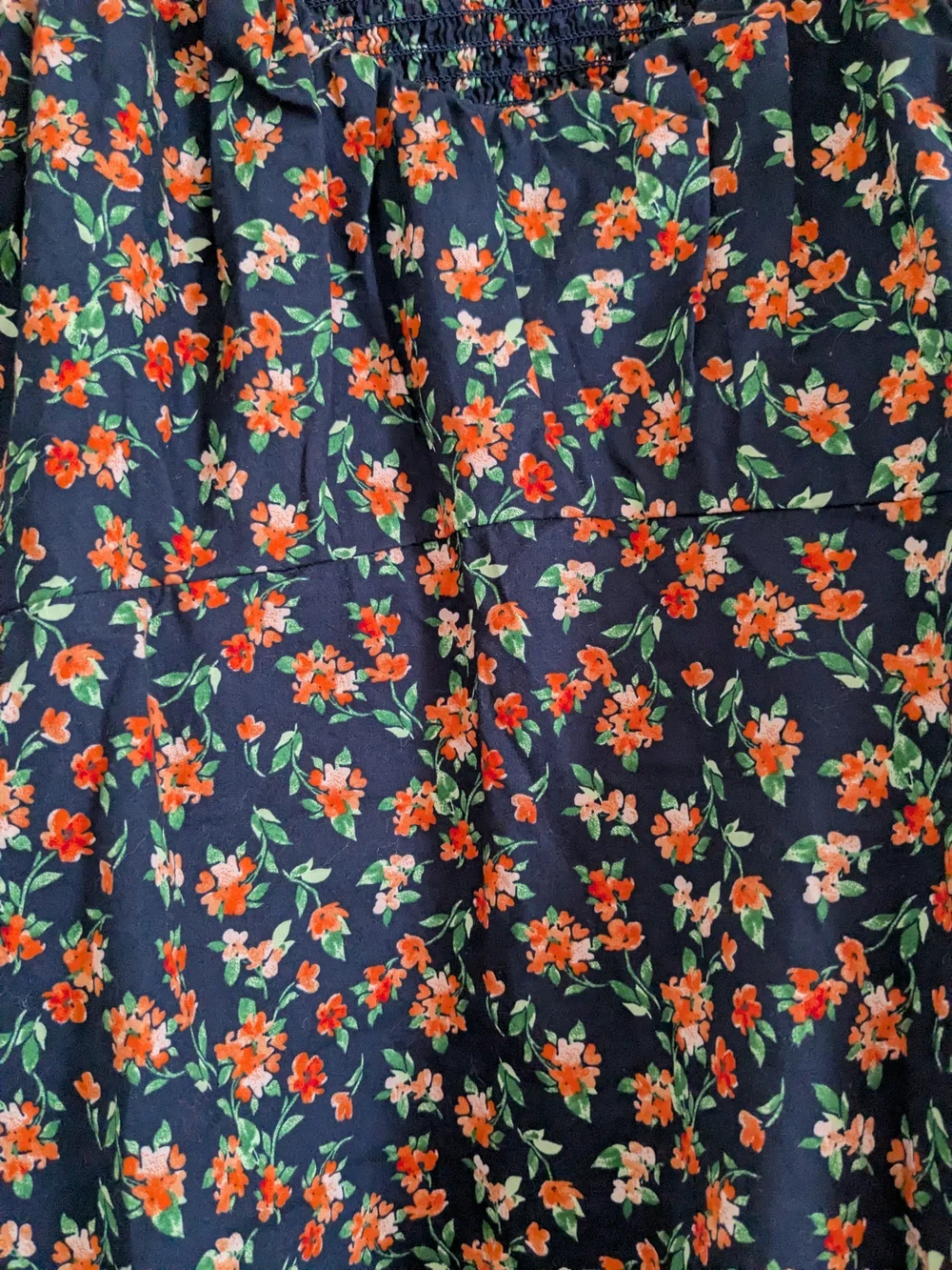 Old Navy Floral Waist-Defined V-Neck Top